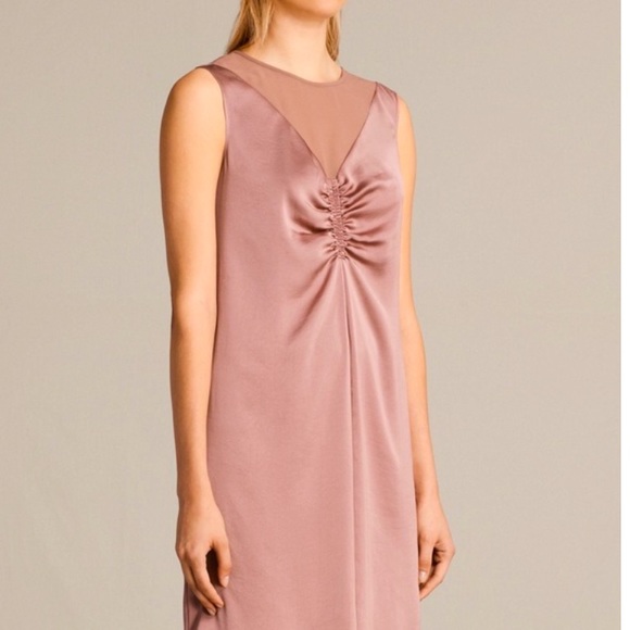 NWT AllSaints Nuri Dress Mauve Pink, 4 - Picture 2 of 7